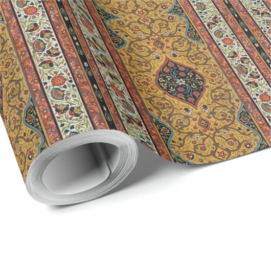 Antiek Perzische tapijt elegant ontwerp Cadeaupapier (Rol Hoek)