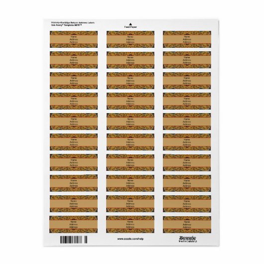 Antiek Perzische tapijt elegant ontwerp Etiket (Full Sheet)