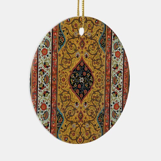 Antiek Perzische tapijt elegant ontwerp Keramisch Ornament (Rechts)