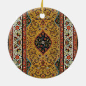 Antiek Perzische tapijt elegant ontwerp Keramisch Ornament (Achterkant)