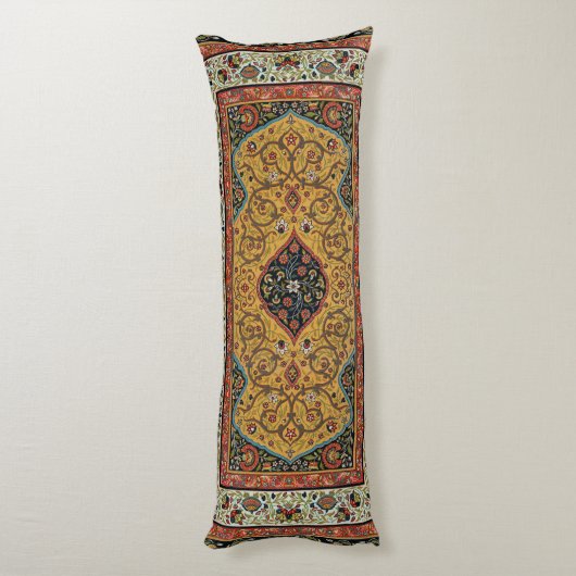 Antiek Perzische tapijt elegant ontwerp Lichaamskussen (Achterkant (Verticaal))