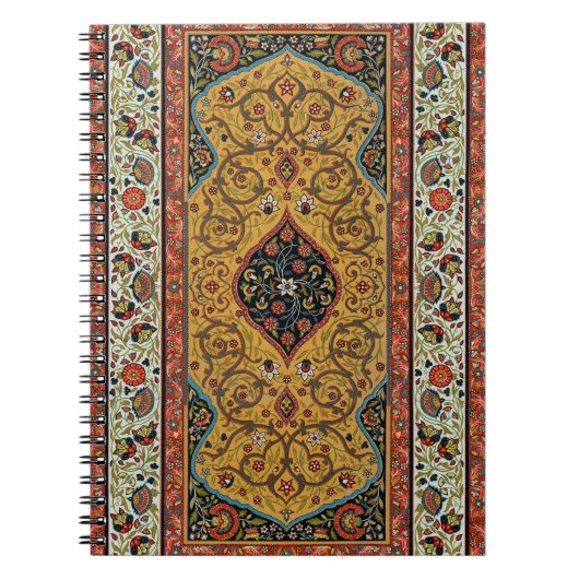 Antiek Perzische tapijt elegant ontwerp Notitieboek (Voorkant)