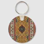 Antiek Perzische tapijt elegant ontwerp Sleutelhanger (Voorkant)