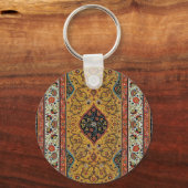 Antiek Perzische tapijt elegant ontwerp Sleutelhanger (Voorkant)