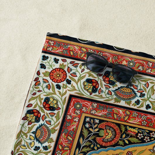 Antiek Perzische tapijt elegant ontwerp Strandlaken (In situ)