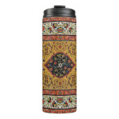 Antiek Perzische tapijt elegant ontwerp Thermosbeker (Voorkant)