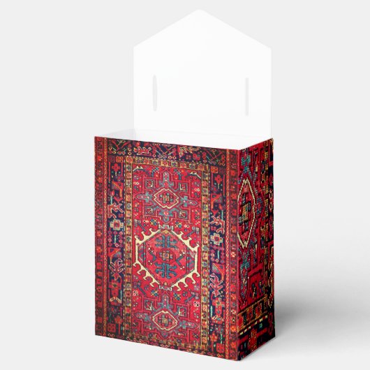 Antiek Perzische tapijt verontruste kunst patroon Bedankdoosjes (Geopend)