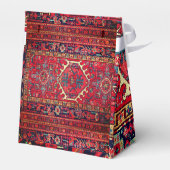 Antiek Perzische tapijt verontruste  kunst patroon Bedankdoosjes (Achterkant)