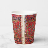 Antiek Perzische tapijt verontruste kunst patroon Papieren Bekers (Rechts)