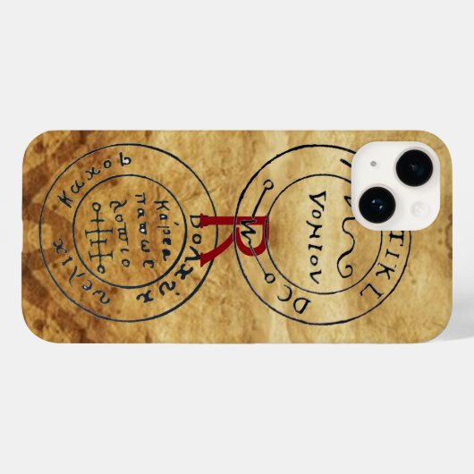 ANTIEK PIRATEN BEHANDELING MAPS MONOGRAM Case-Mate iPhone CASE (Achterkant (horizontaal))