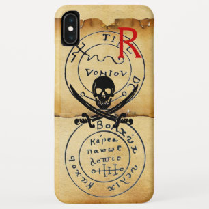 ANTIEK PIRATEN VOOR DE BEHANDELING, SCHAAL EN SCHO iPhone XS MAX HOESJE