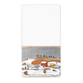 Antiek Plattelandsdeeg Kunstlabel Boerderij Etiket (Voorkant)