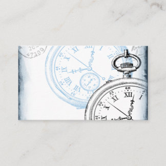 Antiek Pocket Watch Clock Collage Time Machine Visitekaartje