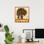 ANTIEK POMEGRANAAT TREE POSTER (Thuiskantoor)