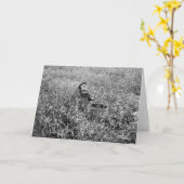 Antiek pomp kaart (Gele Bloem)