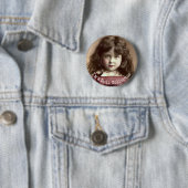 Antiek poppen met standaardformaat 2,1/4 inch ronde button 5,7 cm (In situ)