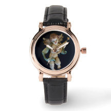 Antiek Porselein Engel Horloge