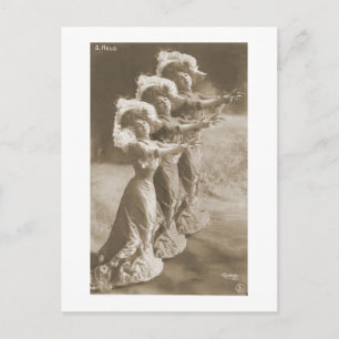 Antiek portretten en illustraties van vrouwen Briefkaart