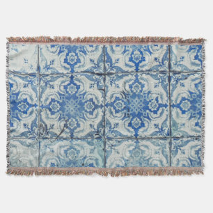 Antiek Portugees Tiles Pattern - Azulejo Deken