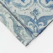 Antiek  Portugees Tiles Pattern - Azulejo Fleece Deken (Hoek)
