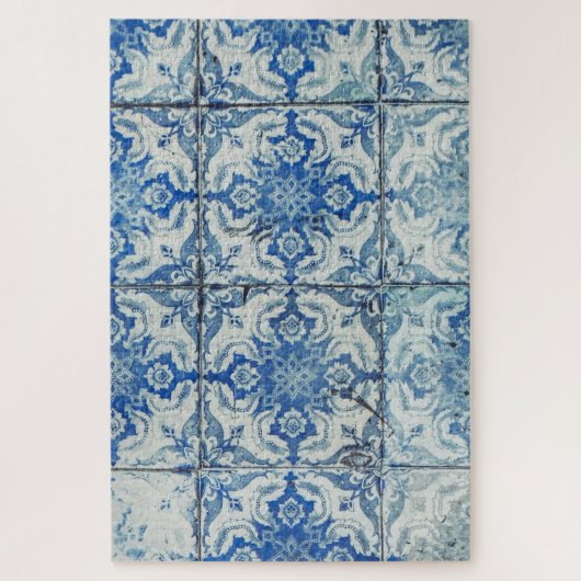 Antiek  Portugees Tiles Pattern - Azulejo Legpuzzel (Verticaal)
