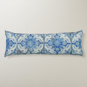 Antiek  Portugees Tiles Pattern - Azulejo Lichaamskussen (Voorkant)