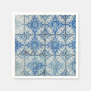 Antiek  Portugees Tiles Pattern - Azulejo Servet