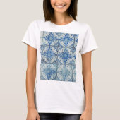 Antiek Portugees Tiles Pattern - Azulejo T-shirt (Voorkant)