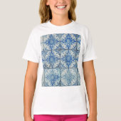 Antiek Portugees Tiles Pattern - Azulejo T-shirt (Voorkant)
