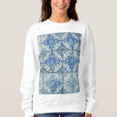 Antiek Portugees Tiles Pattern - Azulejo Trui (Voorkant)