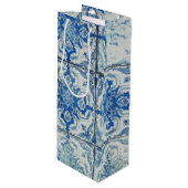 Antiek  Portugees Tiles Pattern - Azulejo Wijn Cadeautas (Voorkant Gekanteld)