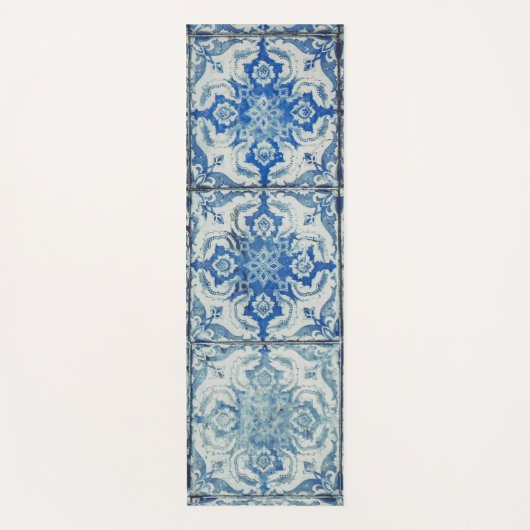 Antiek Portugees Tiles Pattern - Azulejo Yogamat (Voorkant)