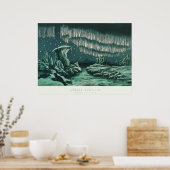  Antiek Poster Aurora Borealis (Keuken)