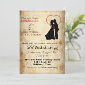 Antiek Poster Kijk Aangepaste bruiloft Uitnodiging (Staand voorkant)