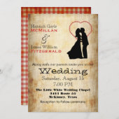 Antiek Poster Kijk Aangepaste bruiloft Uitnodiging (Voorkant / Achterkant)