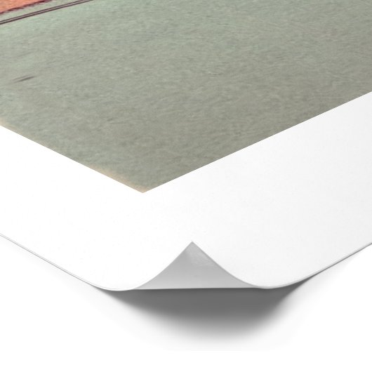 Antiek Poster Phrenology head (Hoek)