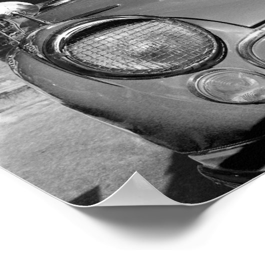 ANTIEK POSTER voor CLASSIC CAR (Hoek)