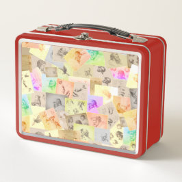 Antiek potloodstudies kleurrijk