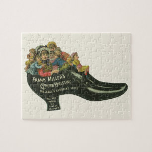Antiek Productlabel, Frank Miller's Schoensmeer Legpuzzel