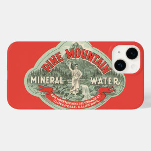 Antiek Productlabel, Pine Mountain Mineraalwater Case-Mate iPhone 14 Hoesje