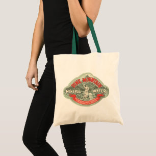 Antiek Productlabel, Pine Mountain Mineraalwater Tote Bag