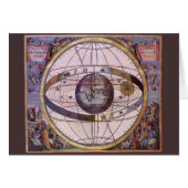 Antiek Ptolemaic Solar System, Andreas Cellarius (Voorkant Horizontaal)