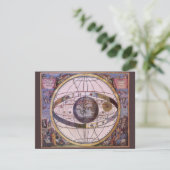 Antiek Ptolemaic Solar System, Andreas Cellarius (Staand voorkant)