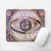 Antiek Ptolemaic Solar System, Andreas Cellarius Muismat (Met muis)