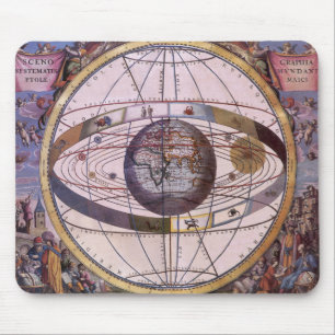 Antiek Ptolemaic Solar System, Andreas Cellarius Muismat