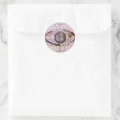 Antiek Ptolemaic Solar System, Andreas Cellarius Ronde Sticker (Tas)