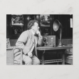 Antiek radio, begin jaren 1900 briefkaart