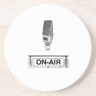 Antiek radio Mic On-Air Light Onderzetter