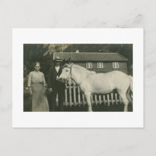 Antiek Real Foto Noorse landbouwers Briefkaart