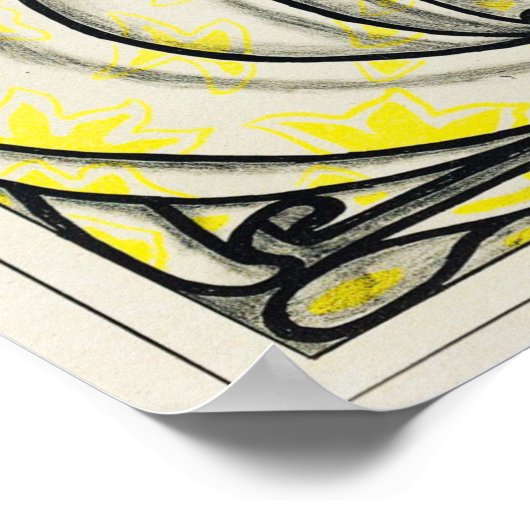 Antiek reclame poster (Hoek)